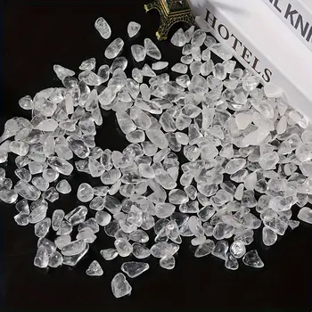 天然白色水晶碎石透明石英碎片消磁石家居花園節慶裝飾 10 最佳銷售 水晶碎片 - №2