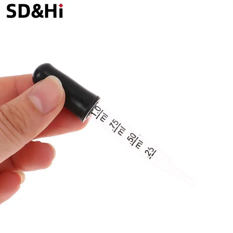 5pcs Multi-purpose Droppers Glass Scale Dropper Rubber Head Scale Pipette Dropper Essential Oil Bottle Straw For School Home