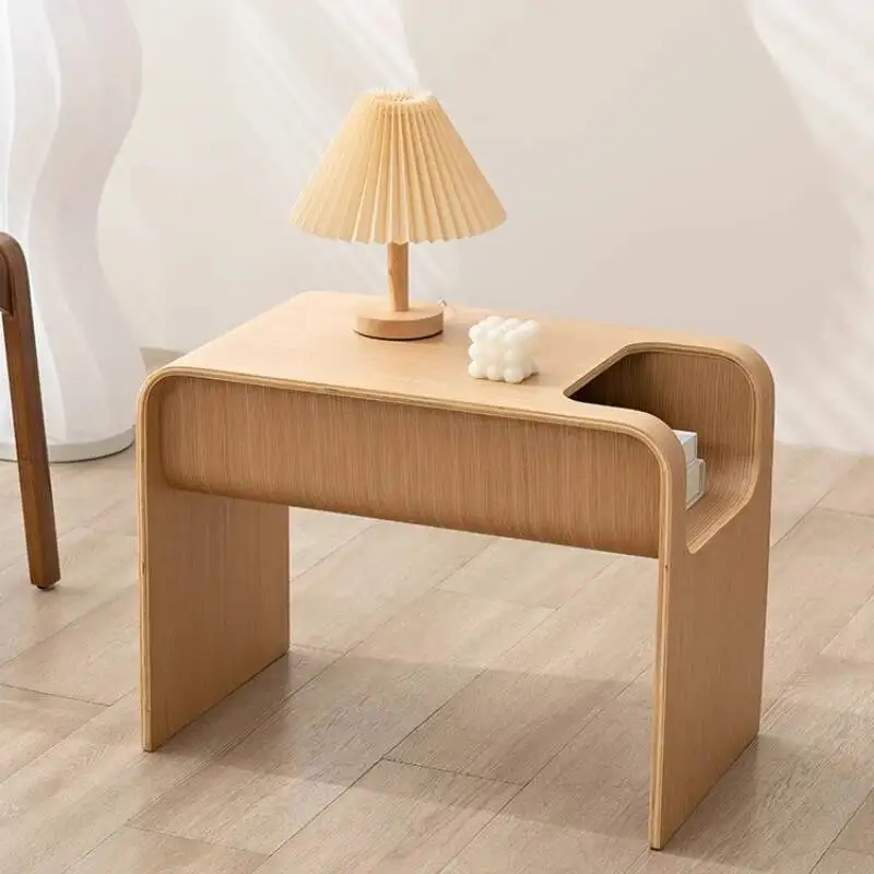 Край, диван из массива дерева, скандинавский датский дизайнерский журнальный край, шкаф в современном стиле ваби-саби, небольшой столик C-образной формы