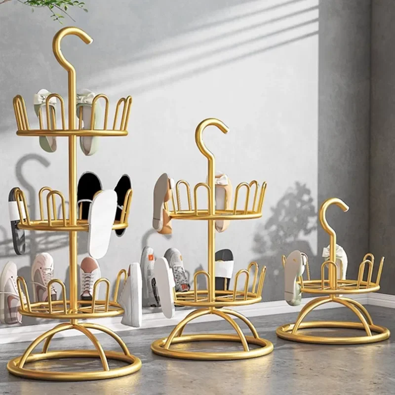 

Japanese sandal rack drying shoe rack outdoor balcony household hanging shoes floor slippers rotating rack shoe drying artifact