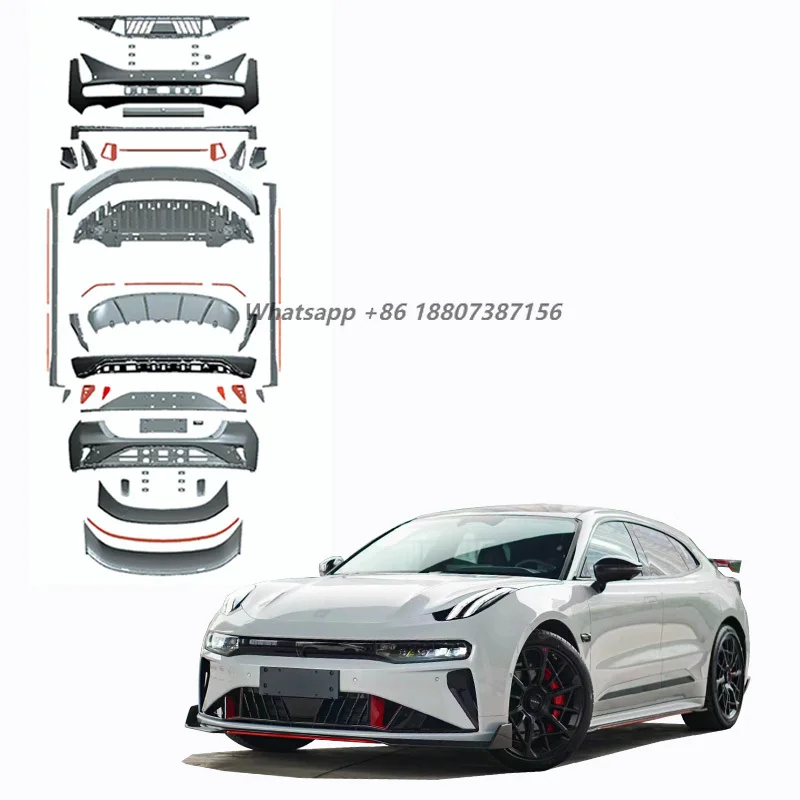 

Runde New Arrival Body Kit for ZEEKR 001 2021 Retrofit FR Design Body Kit Car Bumpers Front Bumper Front Lip Spoiler Rear Bumper