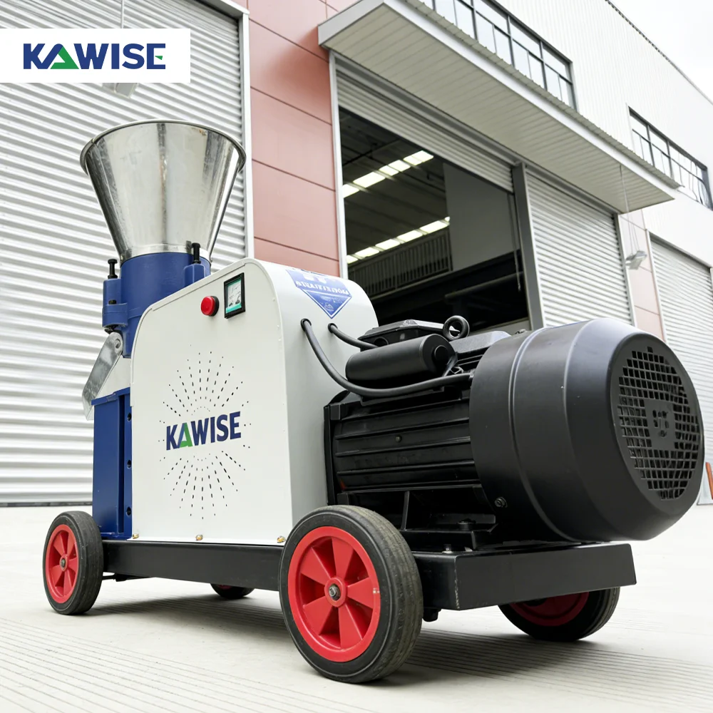 AIROW Electric Feed Pellet Machine Flat Die Pellet Mill for Chicken and Rabbit Feed Small Farm Use