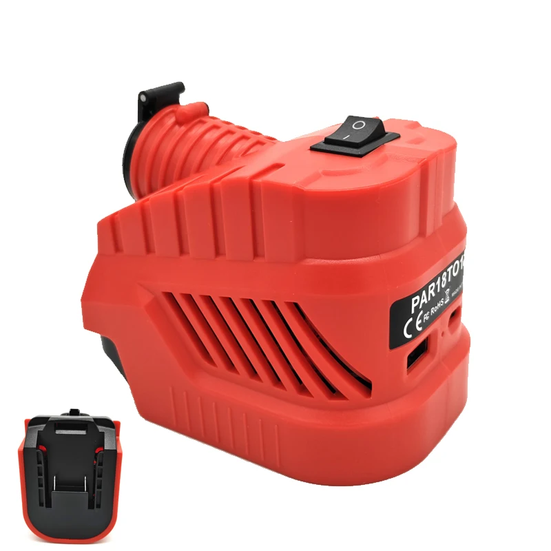 Portable Battery Inverter 20V To 18V Step-down Converter for Parkside 20V Li-ion Battery with Cigarette Lighter Plug for Camping