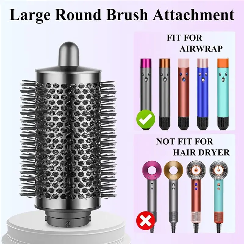 - مرفق مكواة فرد الشعر من نوفمبر وفرشاة كبيرة الحجم المستديرة لملحقات دايسون اير راب HS01 HS05 HS08 #4