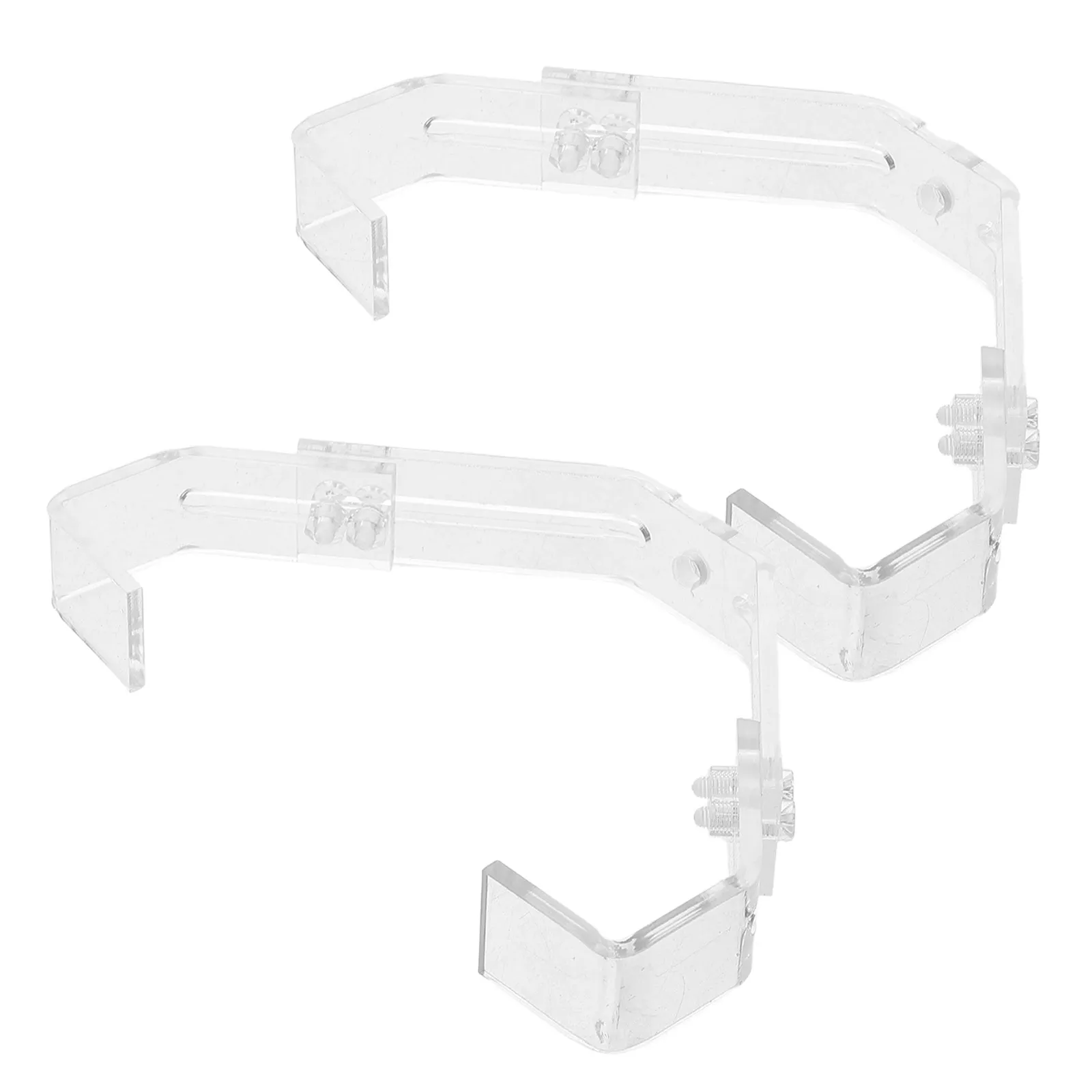 2pcs Adjustable Aquarium Lamp Clip Metal Fixing Holder For Glass Terrarium Reptile Tank Lighting Stand Replacement Claw