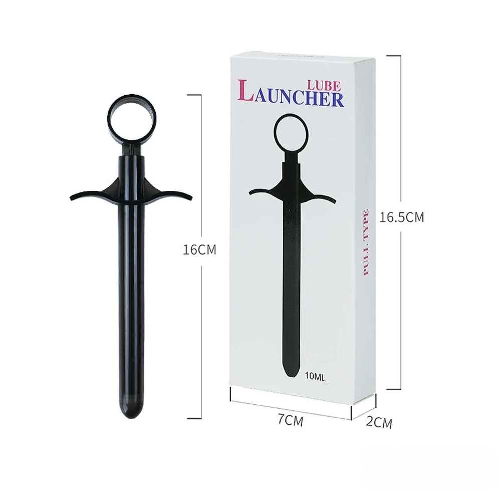 10ML Lubricant Sex Oil Injector for Couples Butt Plug Anal Vagina Applicator  Launcher Enema Clean Tool Adult Toys Syringe - Image 6