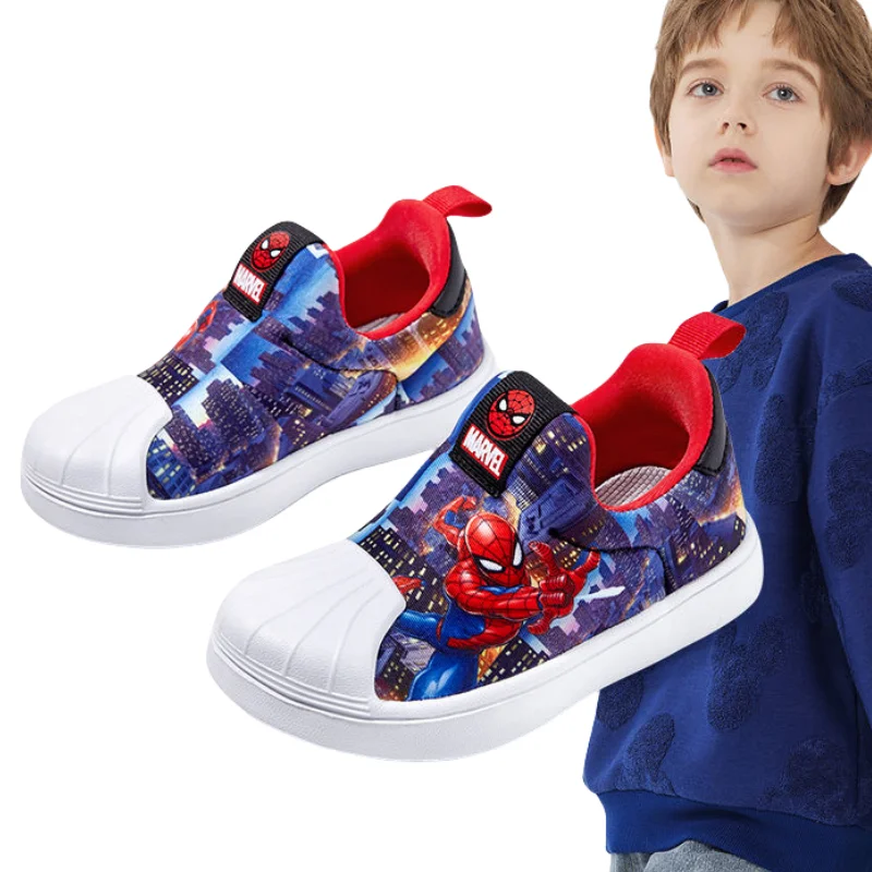 

Marvel Series Spider-Man Children's Cartoon Anime Slip-on Fashion Versatile Casual Fashion Boys Spring and Autumn Sports Shoes