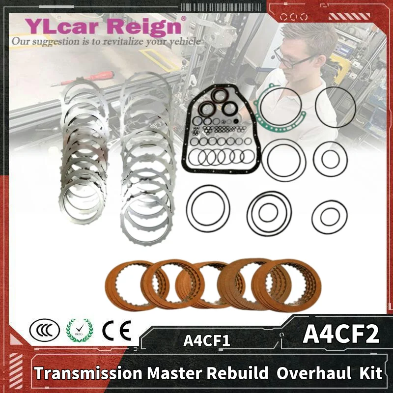 A4CF1 A4CF2 4-Speed Automatic Transmission Gearbox Master Rebuild  Overhaul  Kit Clutch Friction Steel Plate for HYUNDAI KIA Car