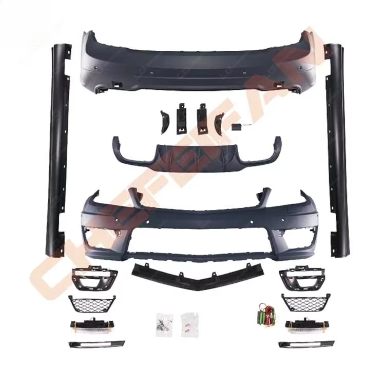 Peças de automóvel bodykit para mercedes benz dianteiro traseiro pára-choques saias laterais grade corpo kit 2011-2014
