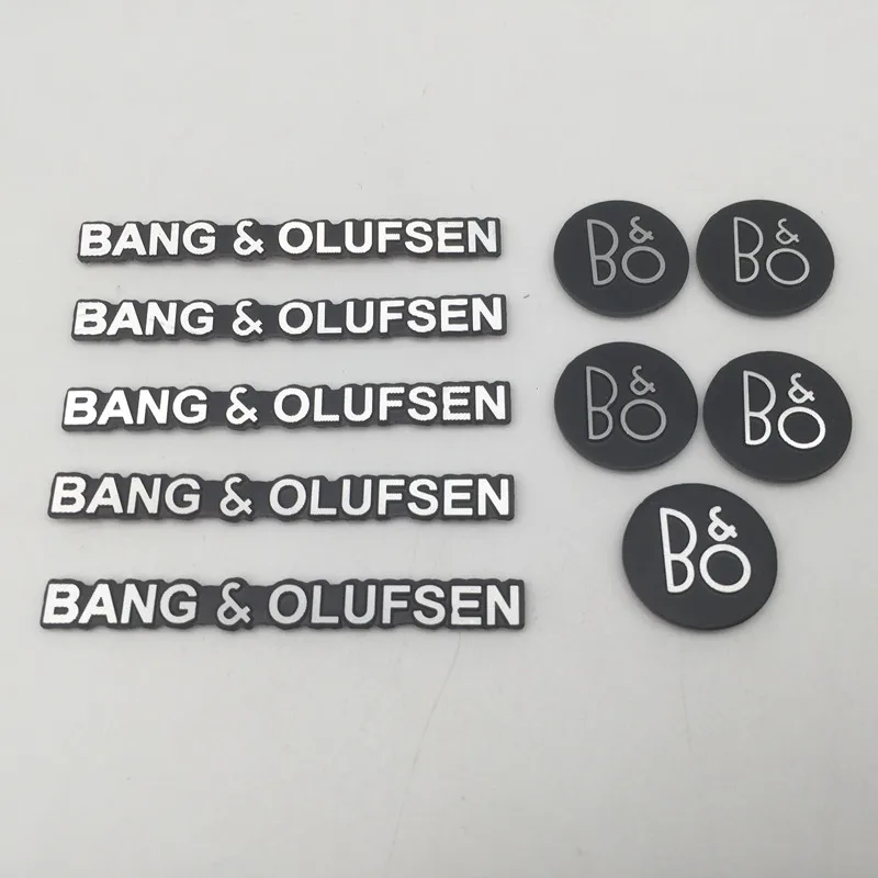 2pcs 5pcs 10pcs 3D B&O BANG OLUFSEN car Hi-Fi Speaker audio Speaker Badge stereo Emblem sticker Decal styling accessories