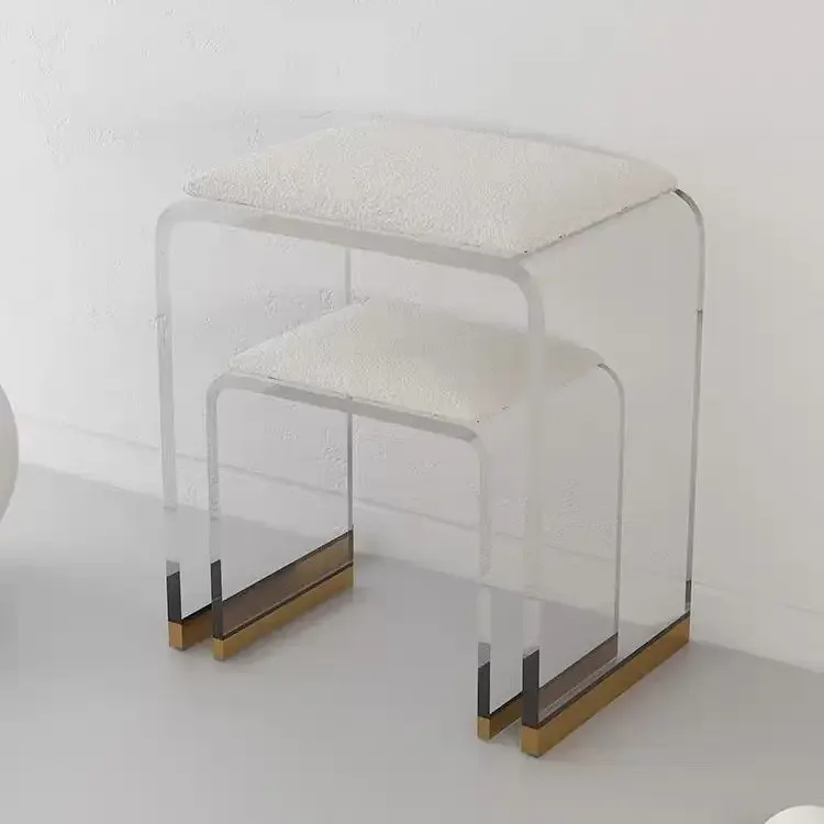 

Internet celebrity dressing stool, light luxury, acrylic, transparent, makeup, home, bedroom, simple