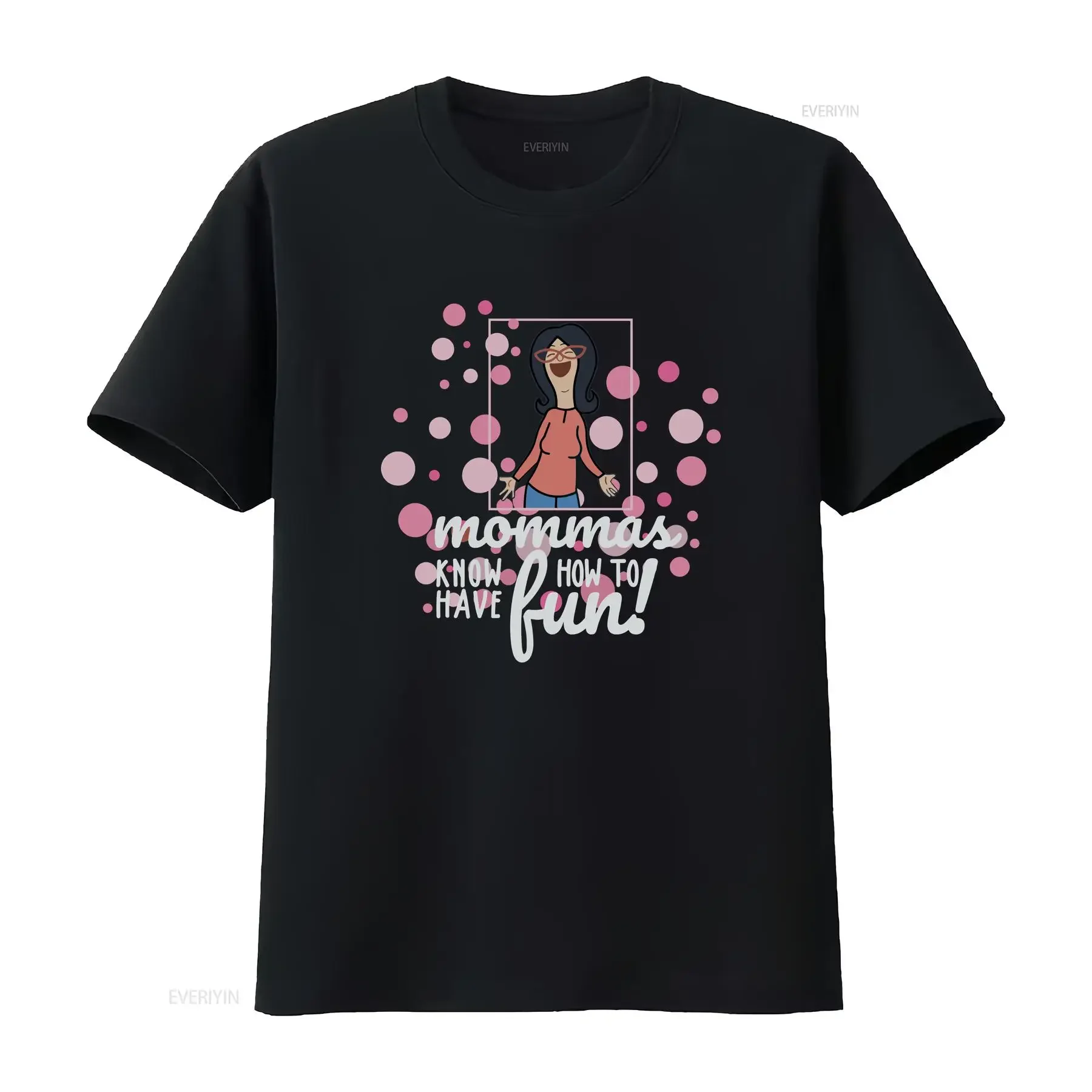 Mommas Know How To Have Fun T shirt Bobs Burger Linda Belcher Women's Mom Mothers day vintage Washed streetwear Stretched