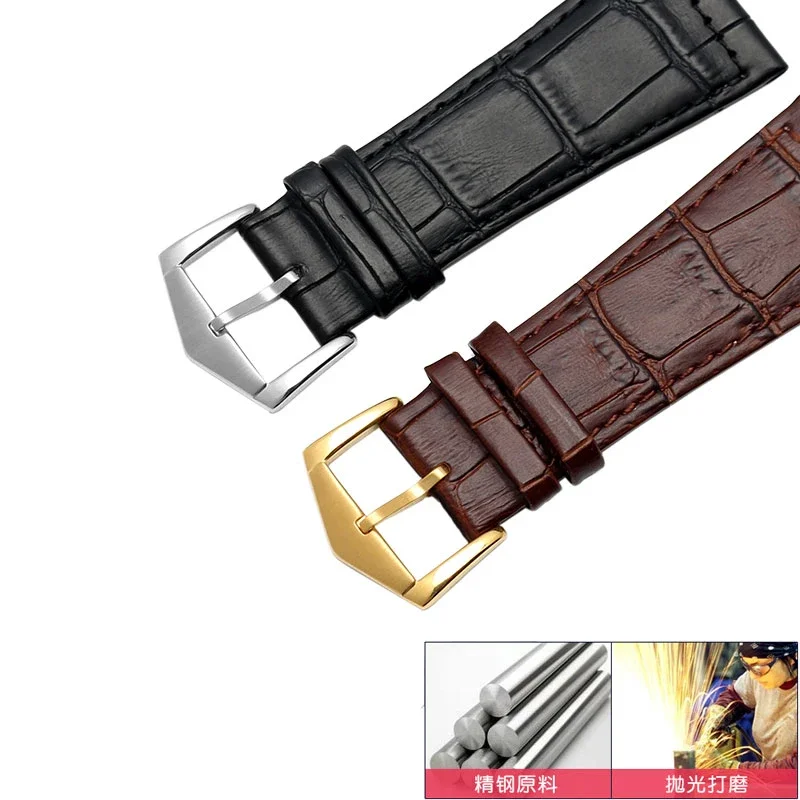 Genuine leather bracelet 26mm 22mm 30mm for Franck Muller FM6000H watch strap wristwatches Accessories cowhide watch band