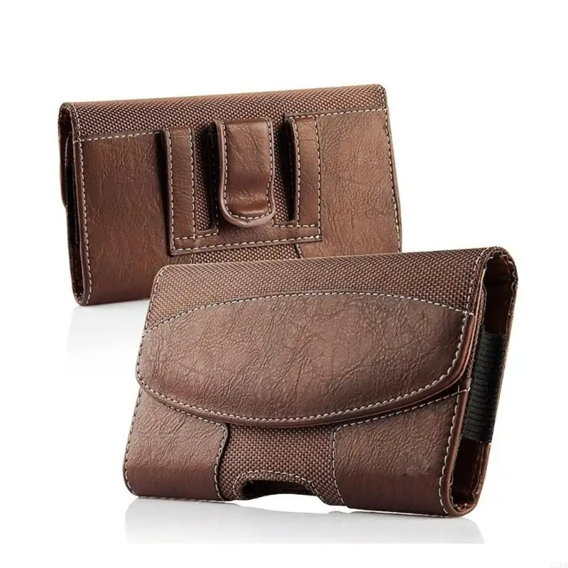 G7NB PU Leather Holster for Men Horizontal Carrying Phone Belt Clip Holder for Case Wallet Coin Purse Pocket