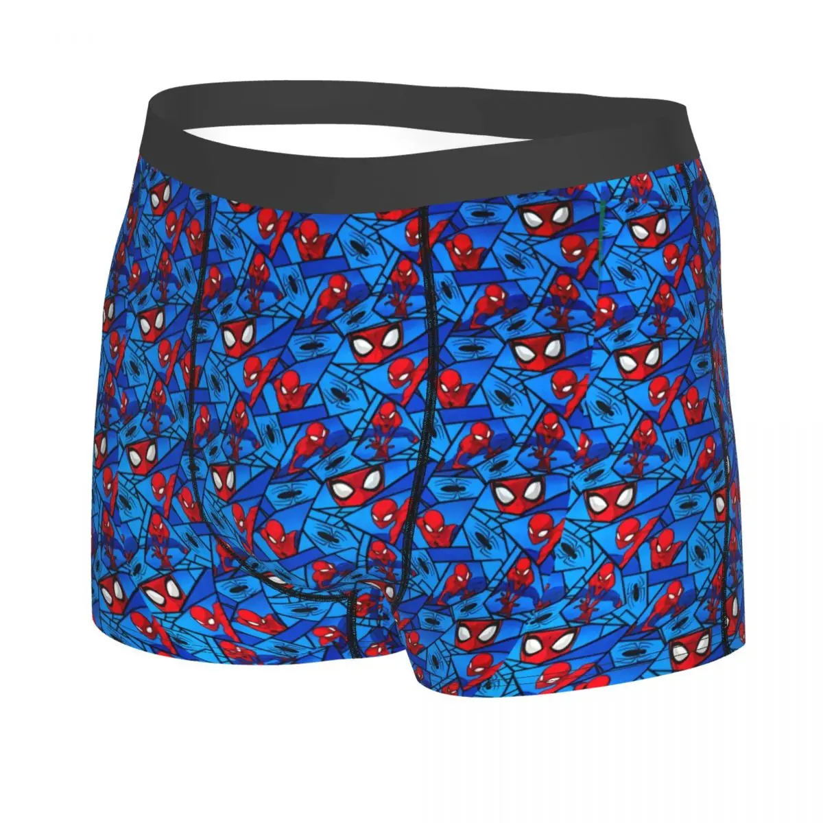 Custom Spider Web Cartoon Boxers Shorts Mens Spider Man Briefs Underwear Cool Underpants