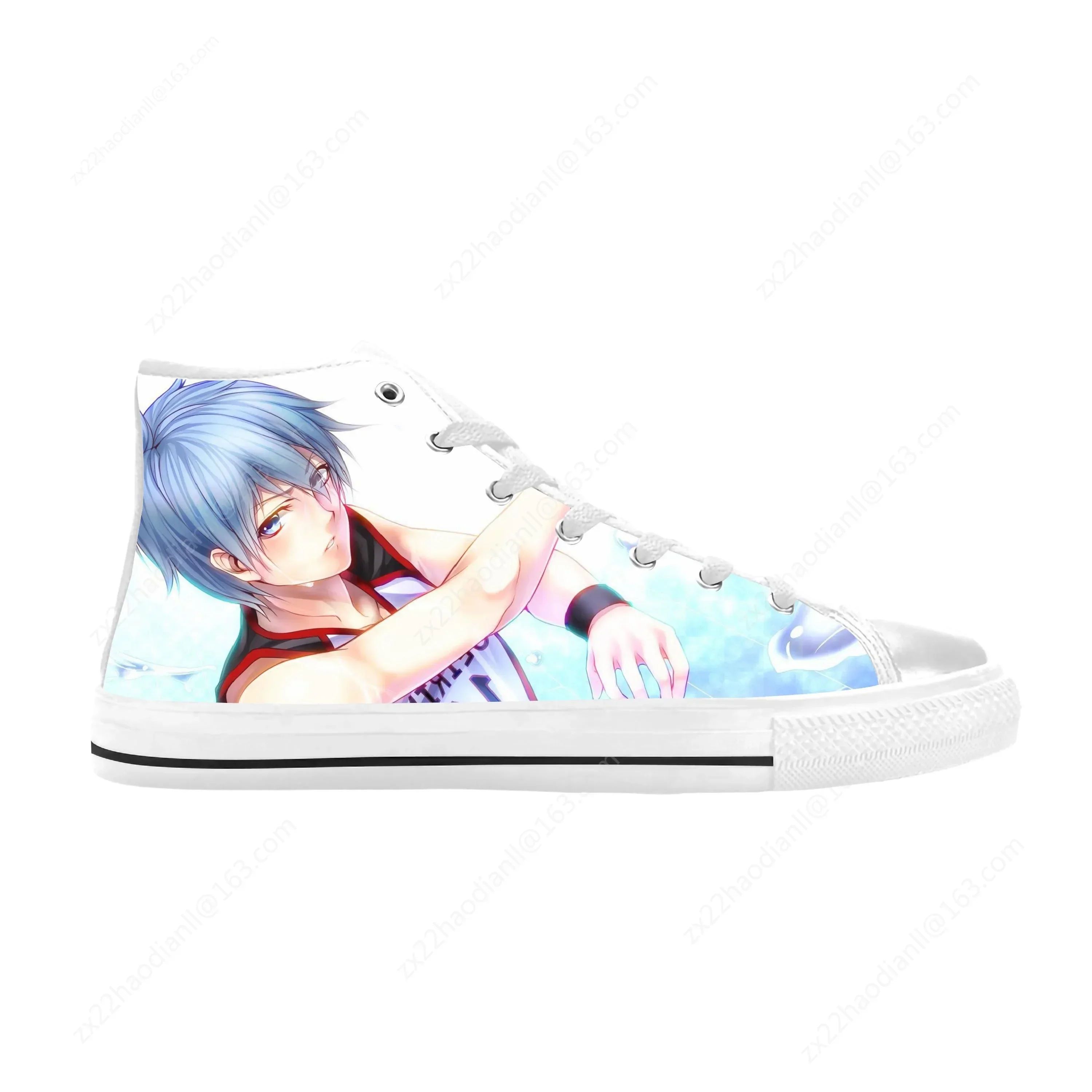 Anime Manga Comic Kuroko No Basket Kuroko Tetsuya Casual Cloth Shoes High Top Comfortable Breathable 3D Print Men Women Sneakers