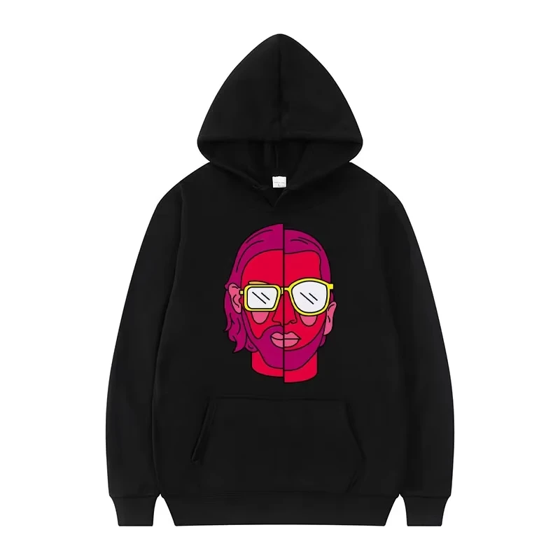 

Men's and Women's Casual Autumn and Winter Hooded Sweatshirt PNL T-shirt French Rapper Band Le Monde Chico Printed Streetwear
