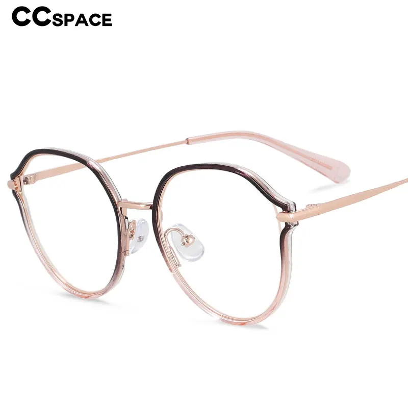 55336 New Fashion Round Glasses Frame Metal Women's Irregular Lenses Computer Eyeglasses Customized Prescription Glasses