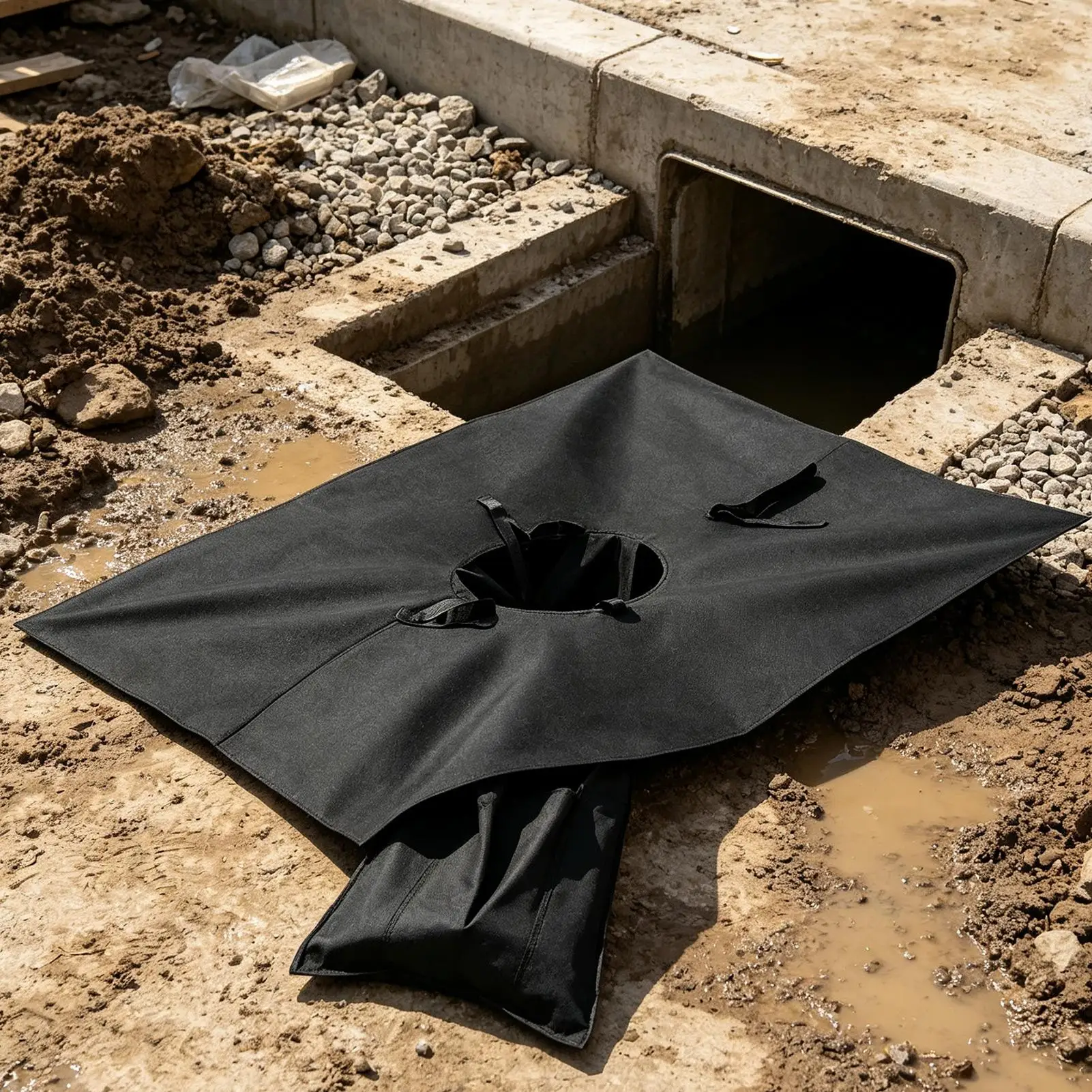 Rain Water Filter Hangable Rain Purifier Drainage Bag Rainwater Well Filter for Lawn Patio Outdoor Camping Garden Backyard