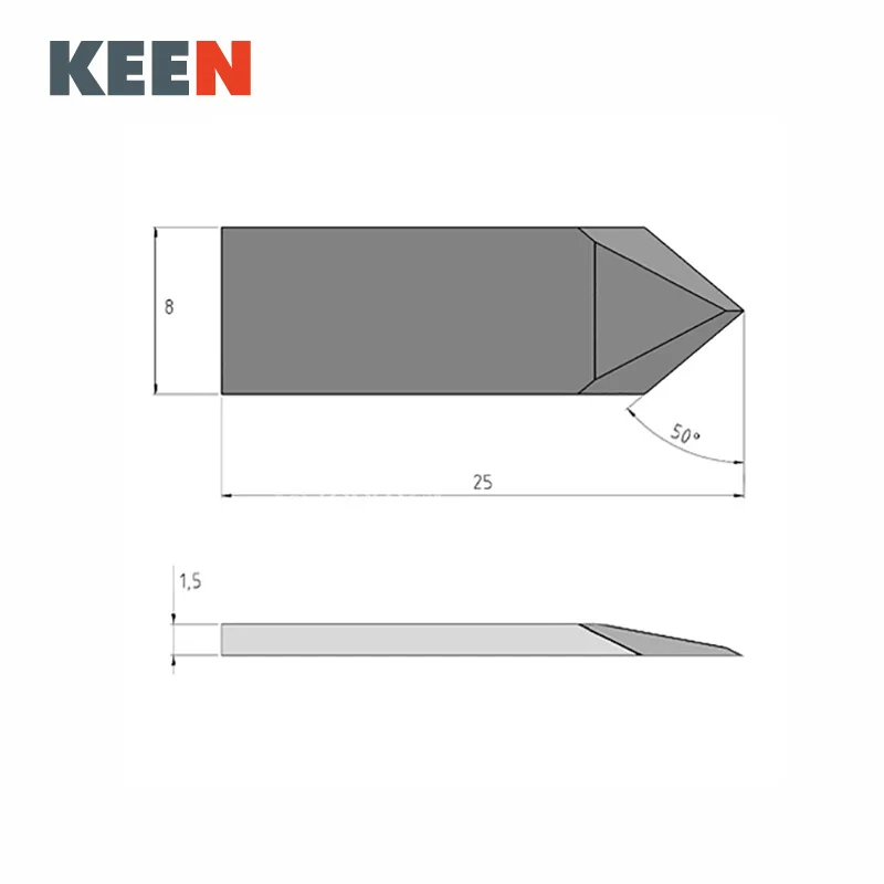 Summa 500-9804 Carbide Double Edge Blade Knives