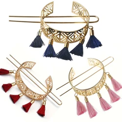 Vintage Rose Hairpins Hair Clips Rose Hair Sticks Hairwear for Women Simple Flower Red Chopstick Disk Hairstick Headdress Jewelr