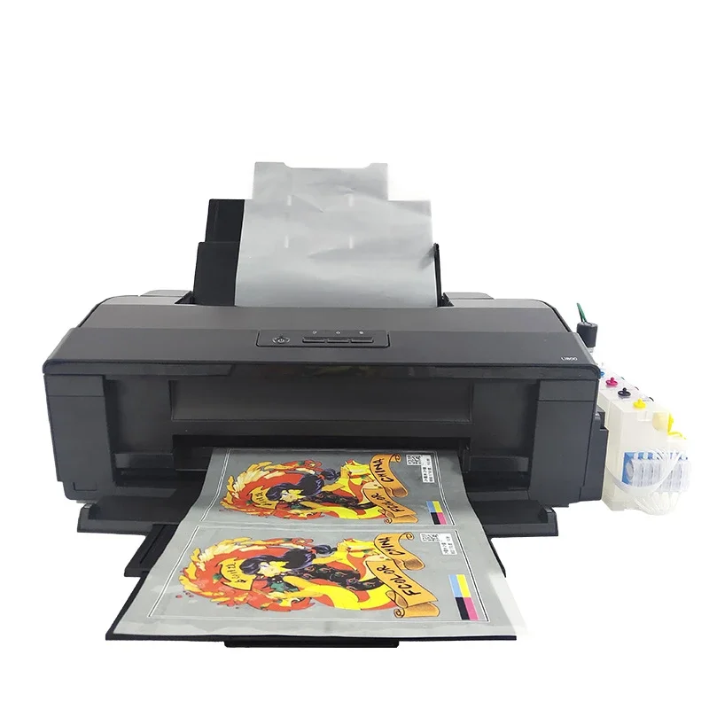 NEW DIY  white ink T-shirt Printing Machine A3+ A3 PET Film sublimation Transfer DTF Printer L1800