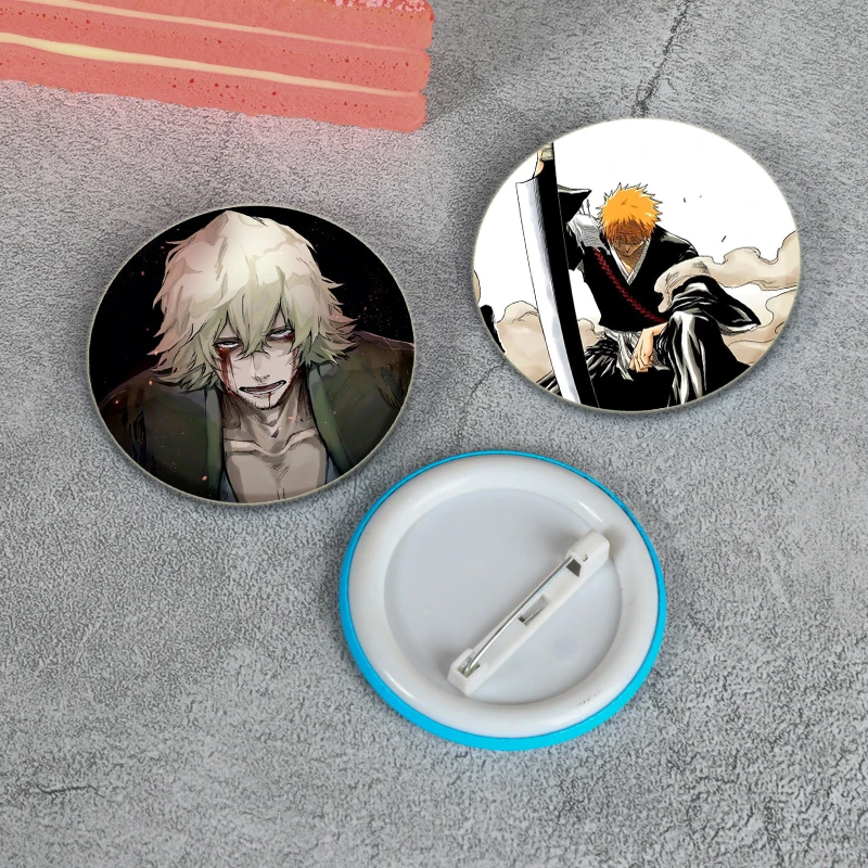 Death Comic Badge Kurosaki Ichigo Urahara Kisuke Ulquiorra Cifer Grimmjow Jaegerjaquez Cartoon Character Enamel Pin for Backpack