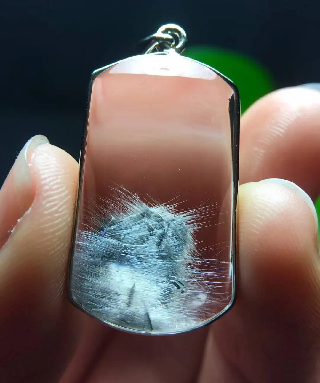 

Natural Brookite Platinum Black Rutilated Quartz Pendant 29.8*17.5*8.2mm Water Drop Women Men Bead Jewelry Fashion AAAAAA