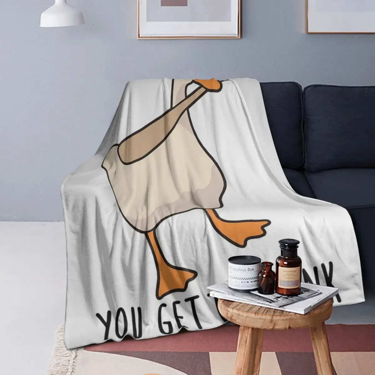 

Mess With The Honk You Get The Bonk Blankets Soft Warm Flannel Throw Blanket Plush for Bed Living room Picnic Travel Home Sofa