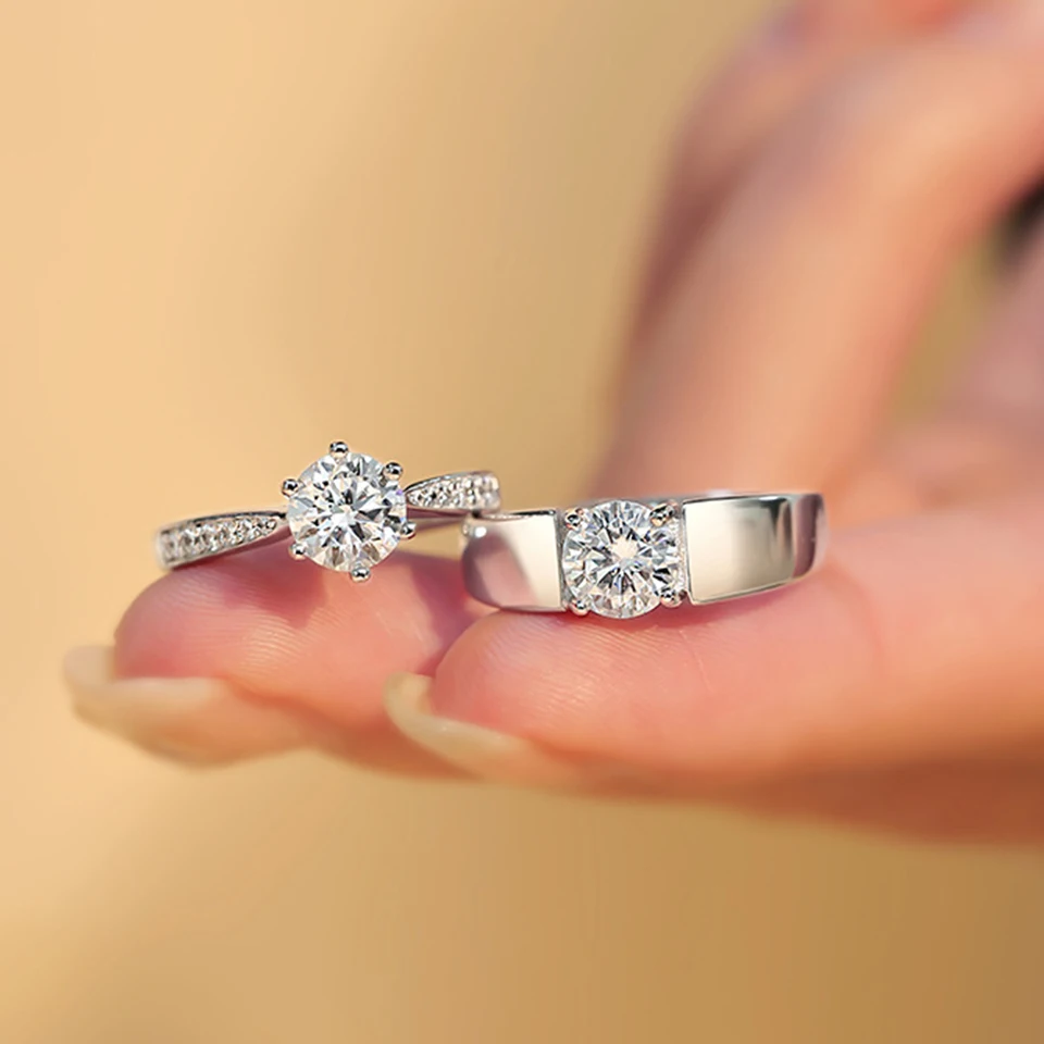 Mode Schwarz Weiß Ring Geometrische Unregelmäßigkeit Glatte Paar Einstellbare Ringe Einfachheit Student Party Schmuck – Detail 8