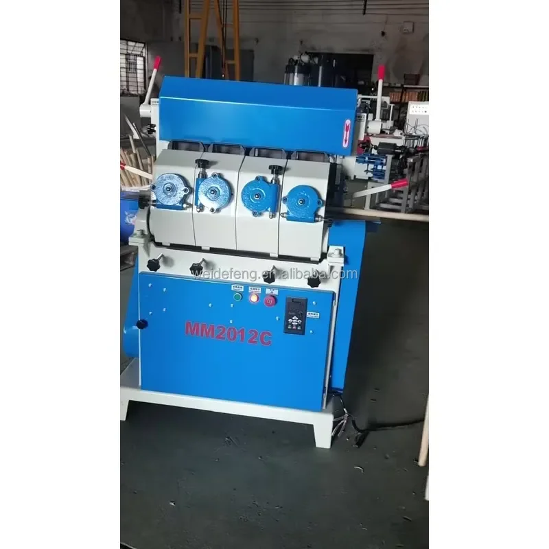 4 Belt Round Rod Sander Woodworking Machine Wooden Stick Polisher Broom Handle Sanding Machine Single Belt Sander