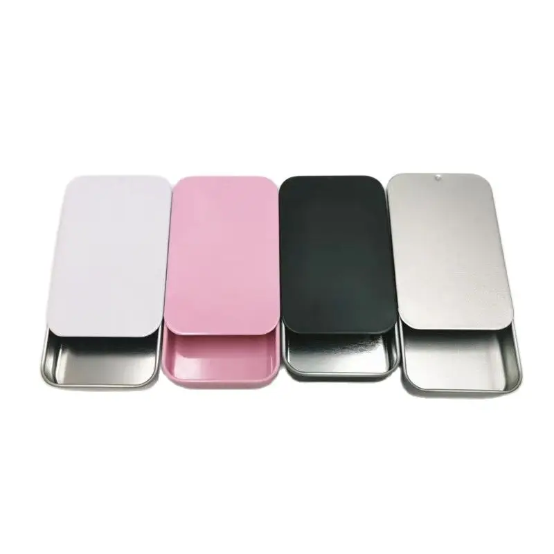 

20pcs Small Sliding Tin Box for mint soap packing, Mini Metal Case, Lip Balm Box