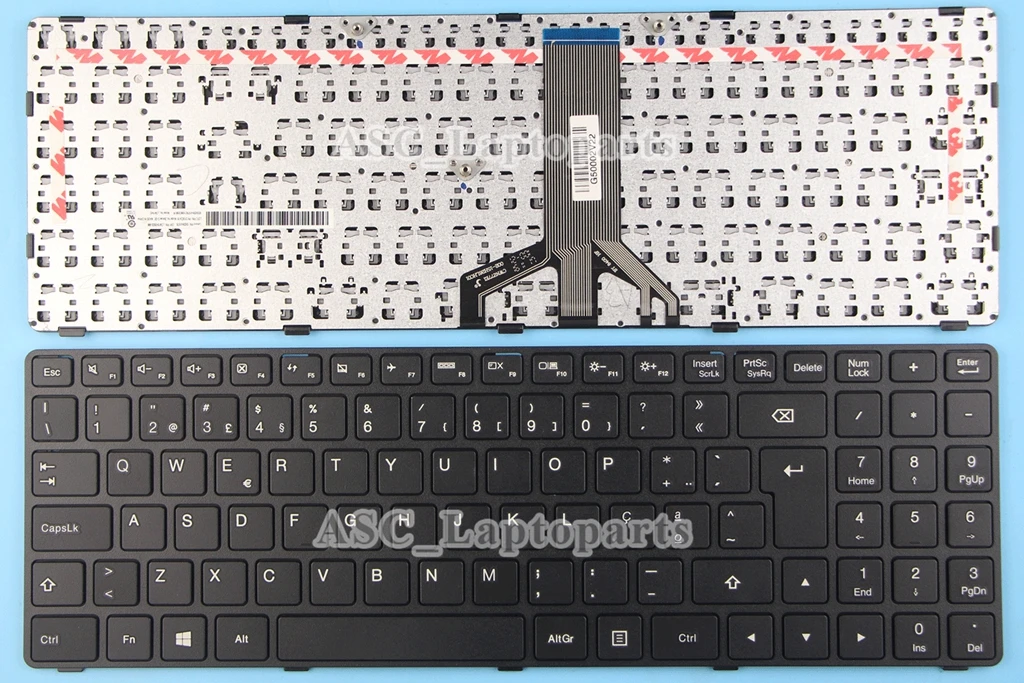Nowa portugalska klawiatura Teclado dla Lenovo Ideapad 100 15.6 100-15IBD 100-15IBG B50-50 B50-80S2 czarna ramka