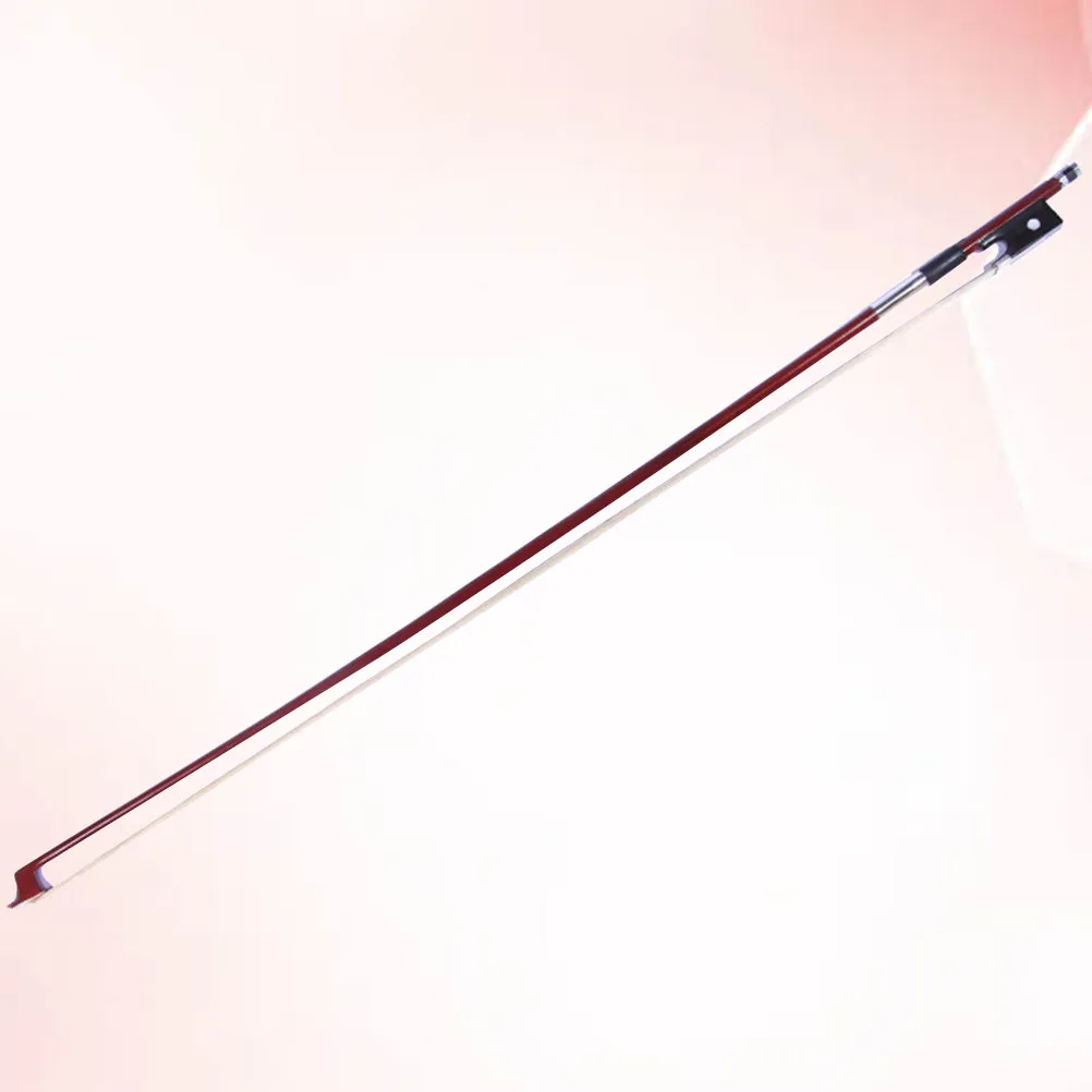 

1/4 Size Octagonal Violin Bow Brazilwood Stick Ebony Violin Parts Lightweight Durable Student Beginner Instrument