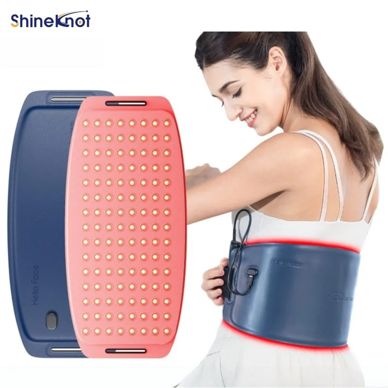 SHINEKNOT LED Red Light Therapy Waist Belt Rechargeable 630+850NM Infrared Heat Therapy Knee Support Home-Use Physiotherapy Mat
