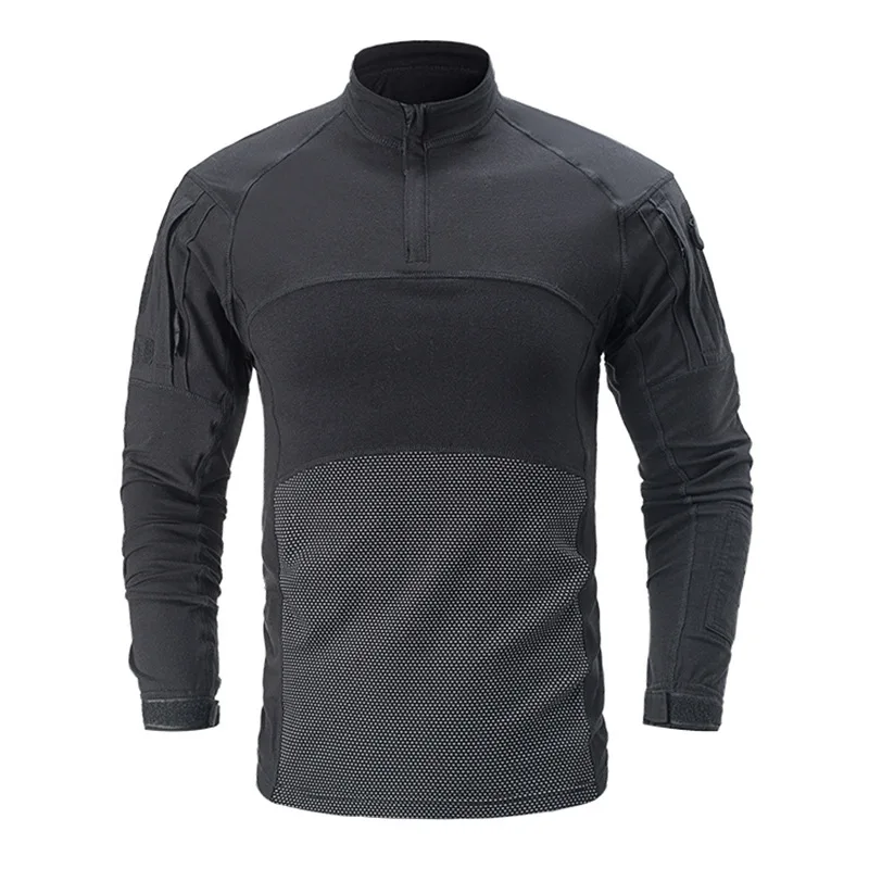 

Мужская тактическая рубашка для весны и осени, разноцветная футболка с длинными рукавами, многоцветная боевая рубашка, спортивная футболка для активного отдыха на природе