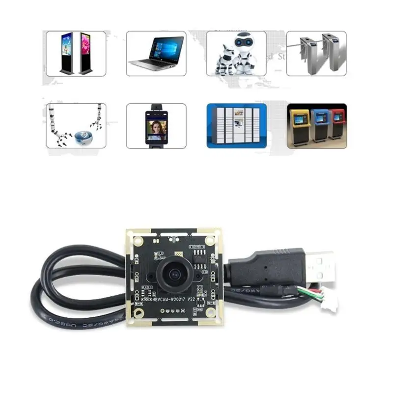 Y1UB OV9732 Camera Module Board 720P 1MP 60°/160°/180° Adjustable Manual-focus MJPG/YUY2 for Face Recognition Projects view 2