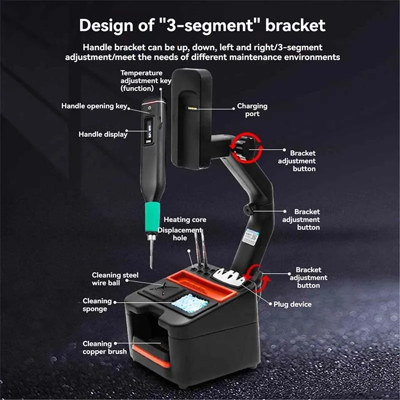 High Precision Wireless Soldering Iron Mobile Phone Repair Home Constant Temperature Soldering Station Rechargeable