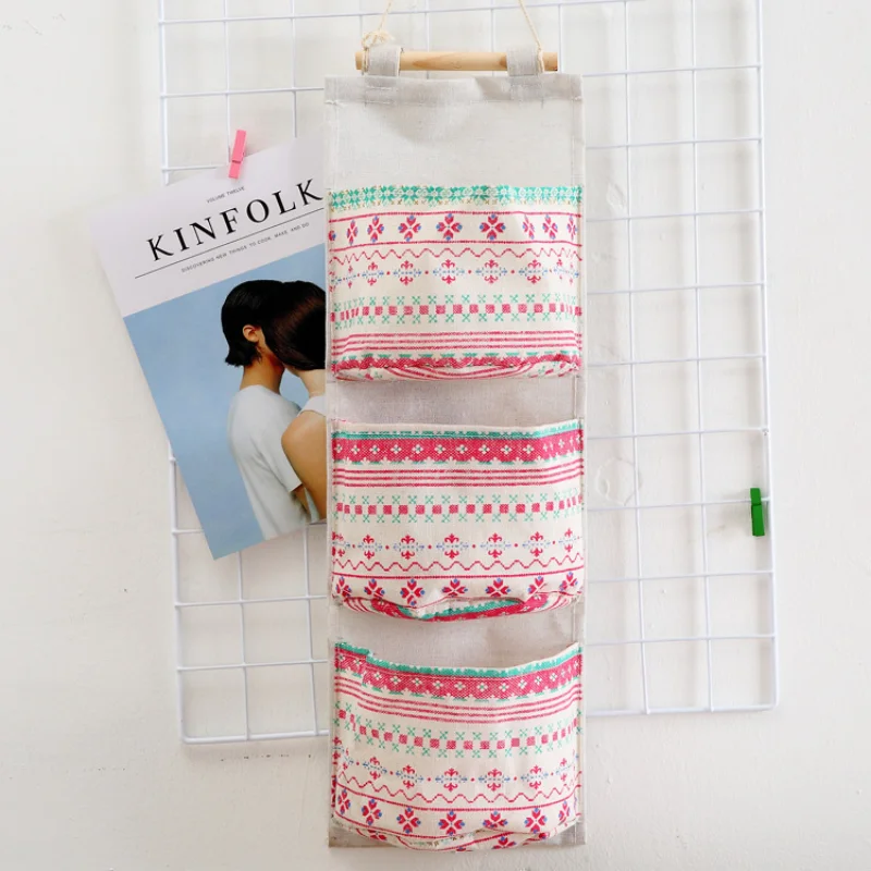 3 Grids Closet Wardrobe Hanging Organizer Storage Bag Socks Pants Wall Mounted Sundries Hanging Pouch Hang Closet Organizers New