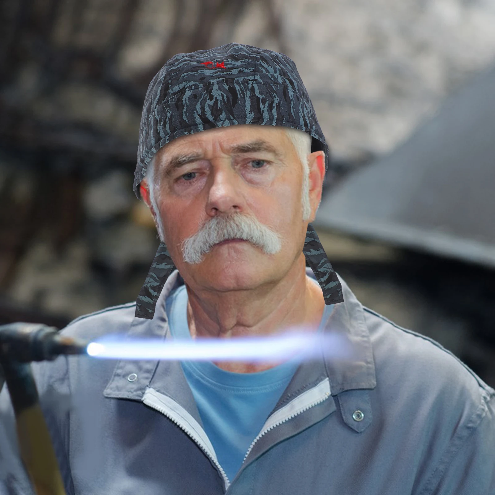 

Breathable Inflaming Retarding Welding Cap Fireproof Adjustable Safety Headwear for Long Hours Welding Men Women