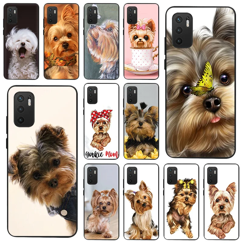 Soft Case for Xiaomi Redmi 10 10c 9a 9t 9 8 Note 11 Pro 5G 11s 11e 10 10s 11t 9s Yorkshire Terrier Dog Silicone Phone Case Cover