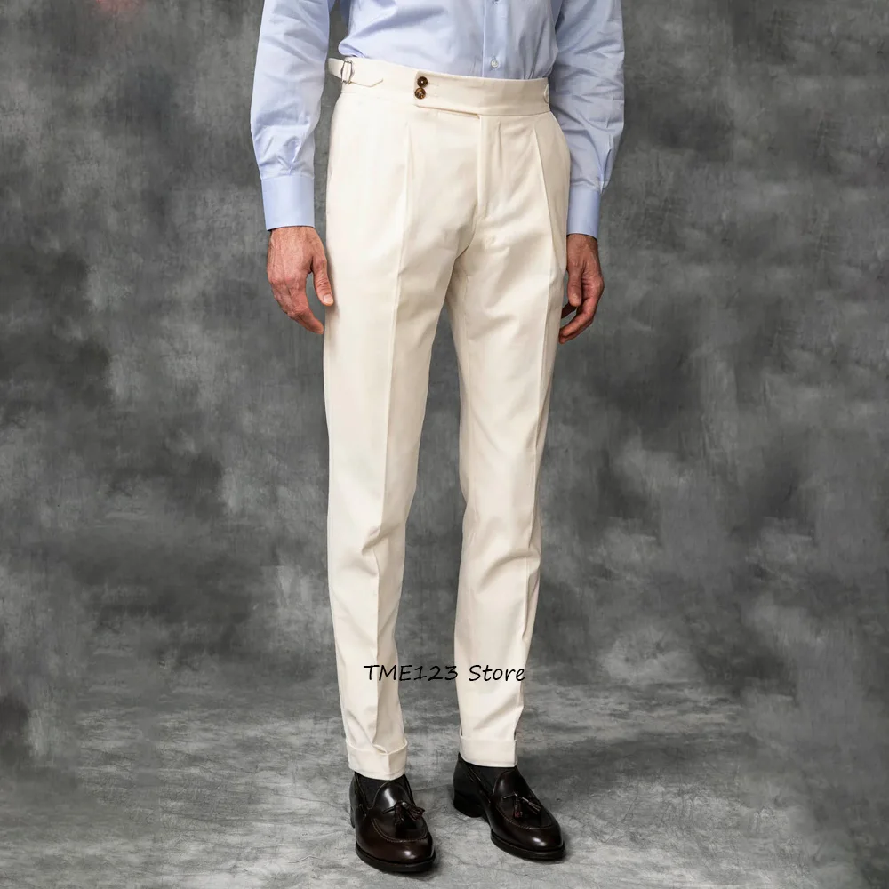 

Work Pants Men's Straight Pants for Man Trousers Solid Color Polyester Business Casual Trouser Tailoring Classic Clothing