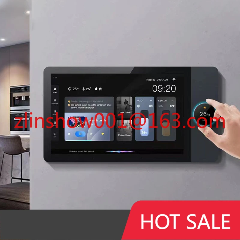 

Умный дом Zigbee Gateway Wi-Fi Zigbee Smart Control Panel 8-дюймовый многофункциональный музыкальный настенный сенсорный экран Tuya Center