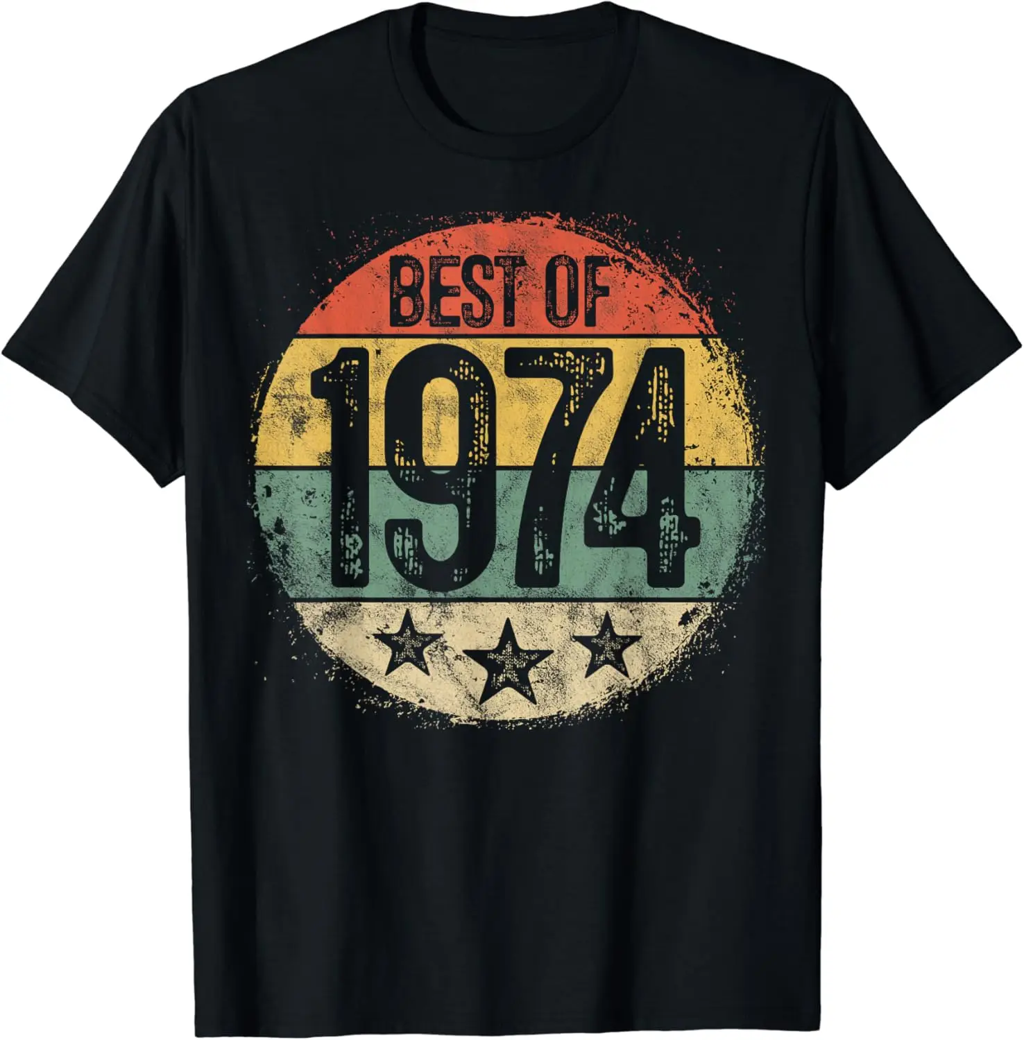 

Circular Vintage Best of 1974 50 Year Old Gift 50th Birthday T-Shirt
