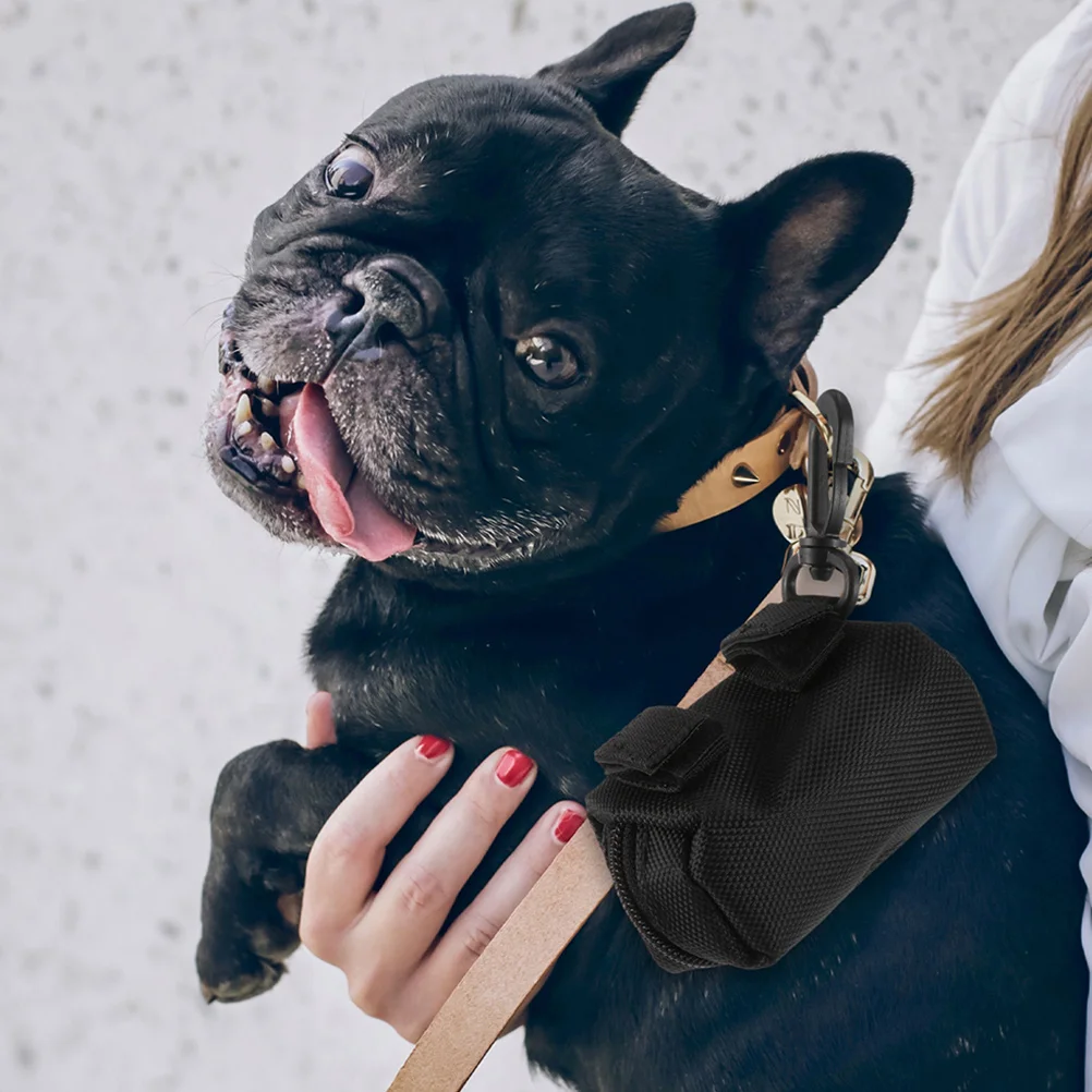 

2pcs Pet Portable Waist Bag Outdoor Waste Bag Holder Dispenser For Dog Leash Lightweight Durable Pouch Container Pet Supplies