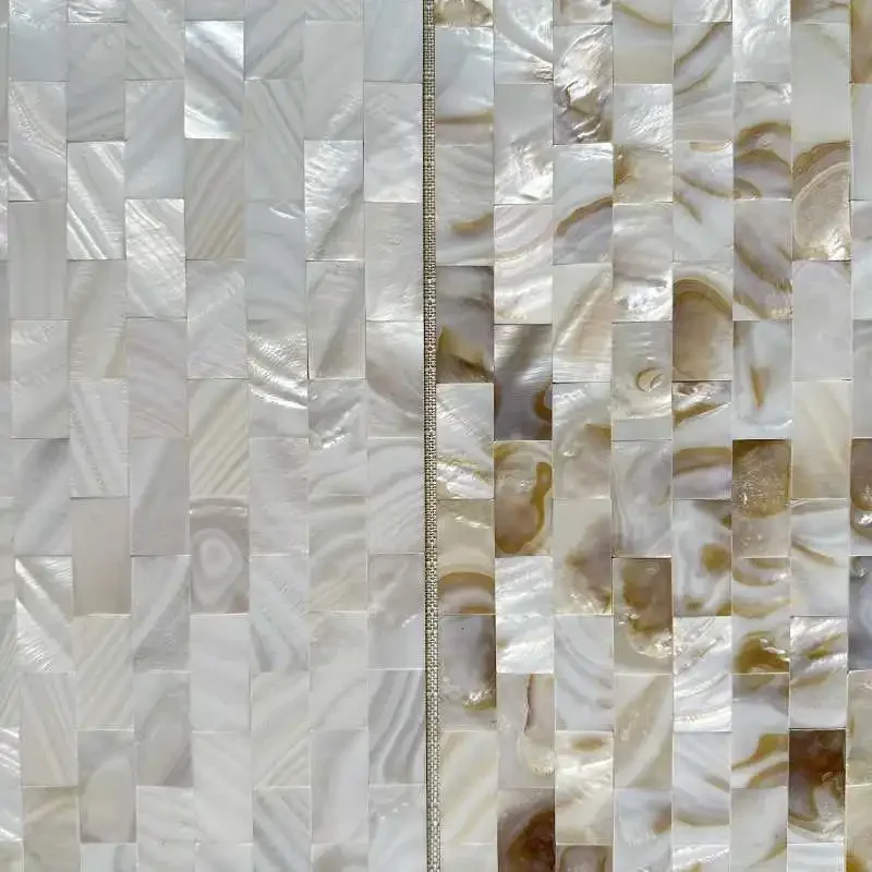 

Shell Mosaic Tile Natural White Mother of Pearl Wall Backsplash Bathroom Tiles fish scale sheet kitchen 97
