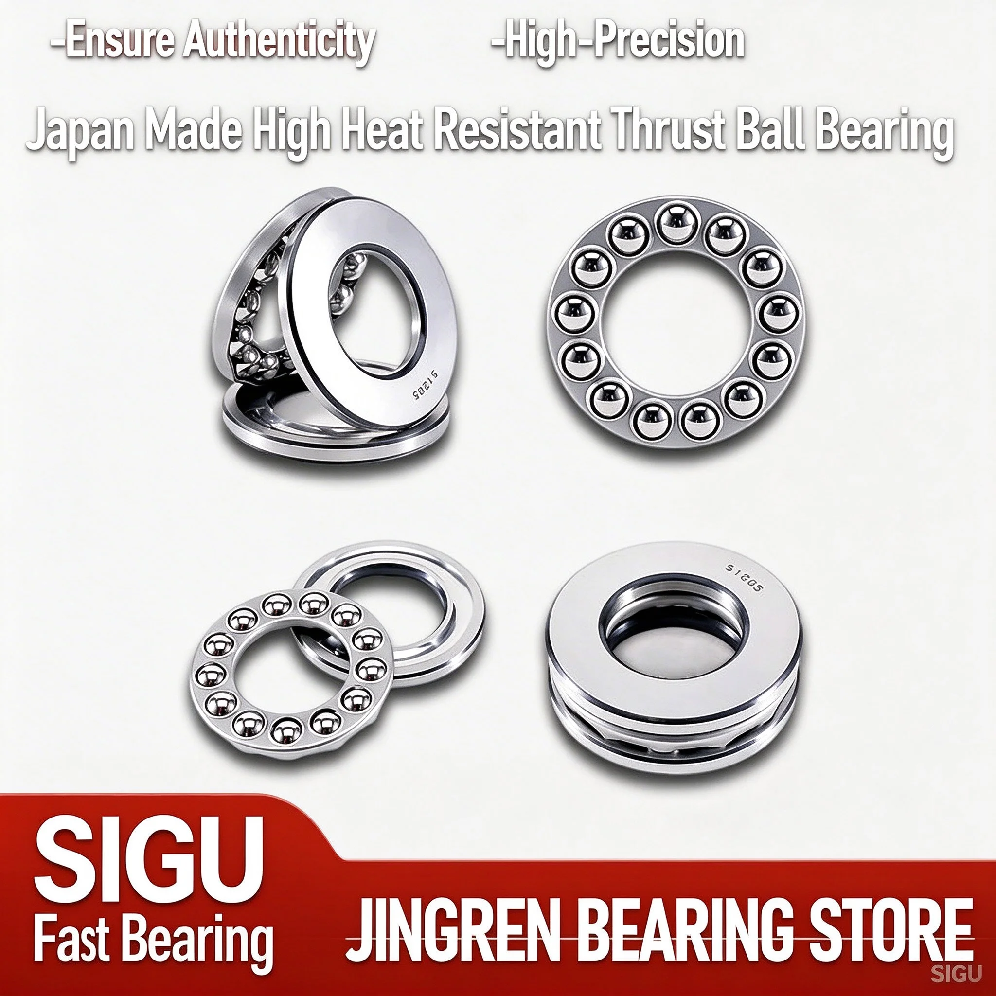 Japanese Import 600 Celsius Heat Resistant Thrust Ball Bearing FTG 8317 8318 8320 8322 8324 8326 8328 8330 8332