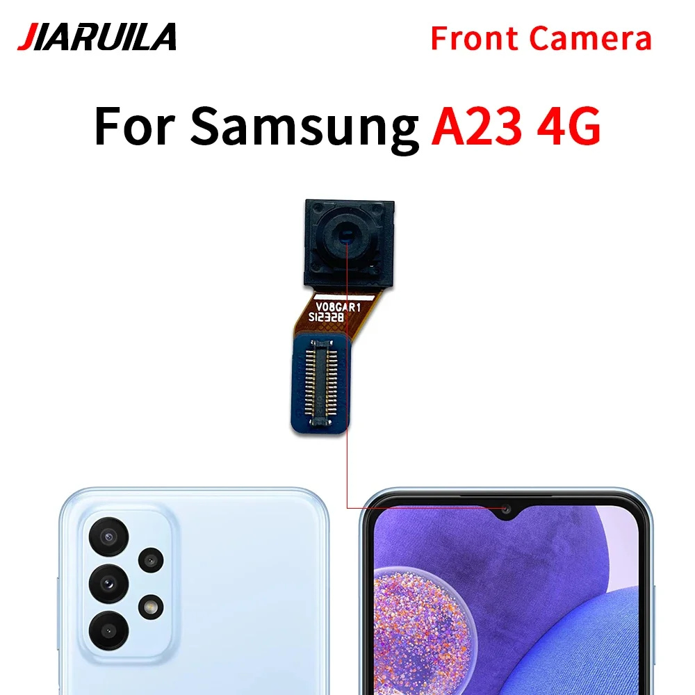 Rear Camera For Samsung A23 A23 A24 4G A33 5G A34 A53 Front Selfie Facing Back Wide Main Macro Depth Cameras Flex