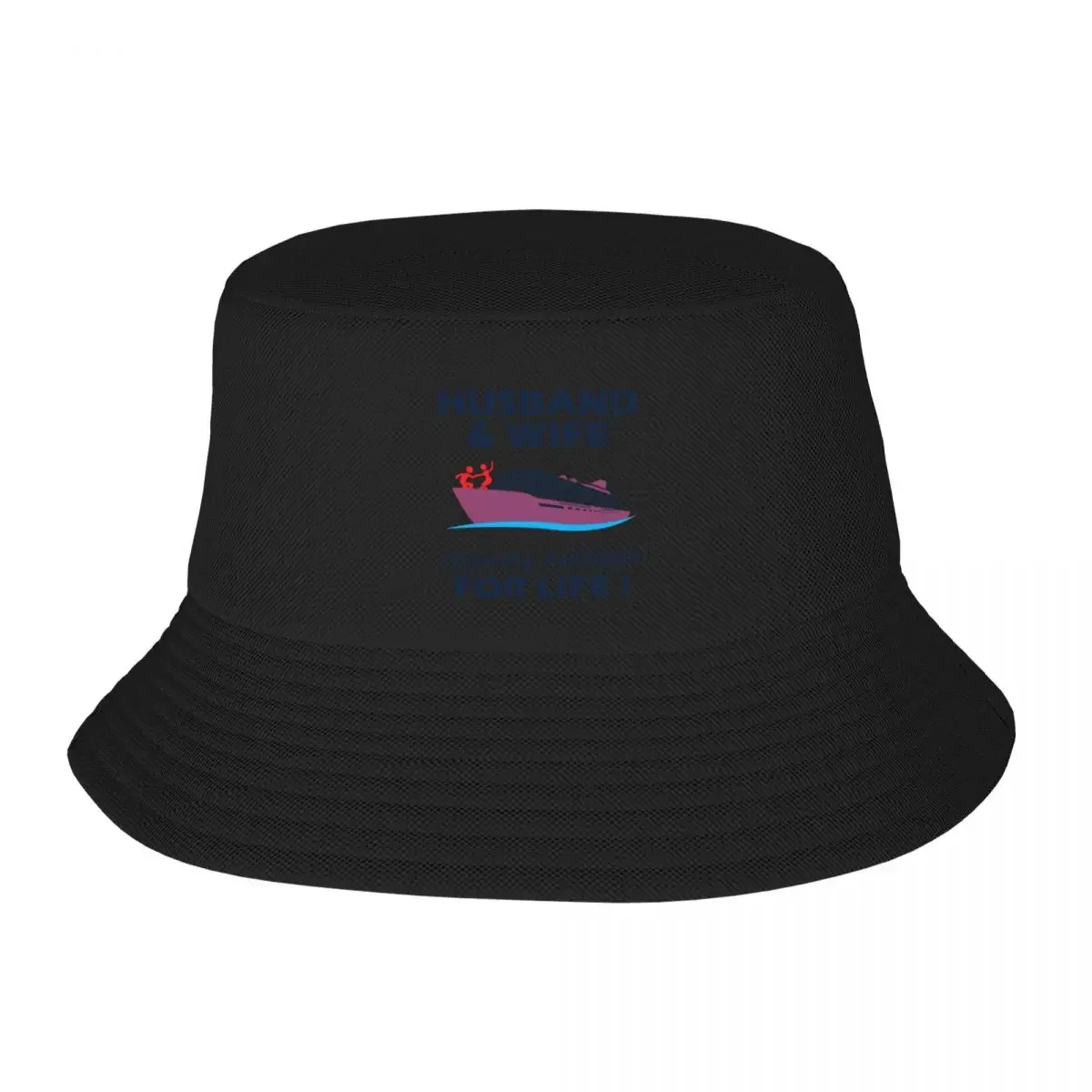 Husband and Wife Cruising Partners for Life Bucket Hat Streetwear hiking hat Beach Bag Women's Beach Visor Men's