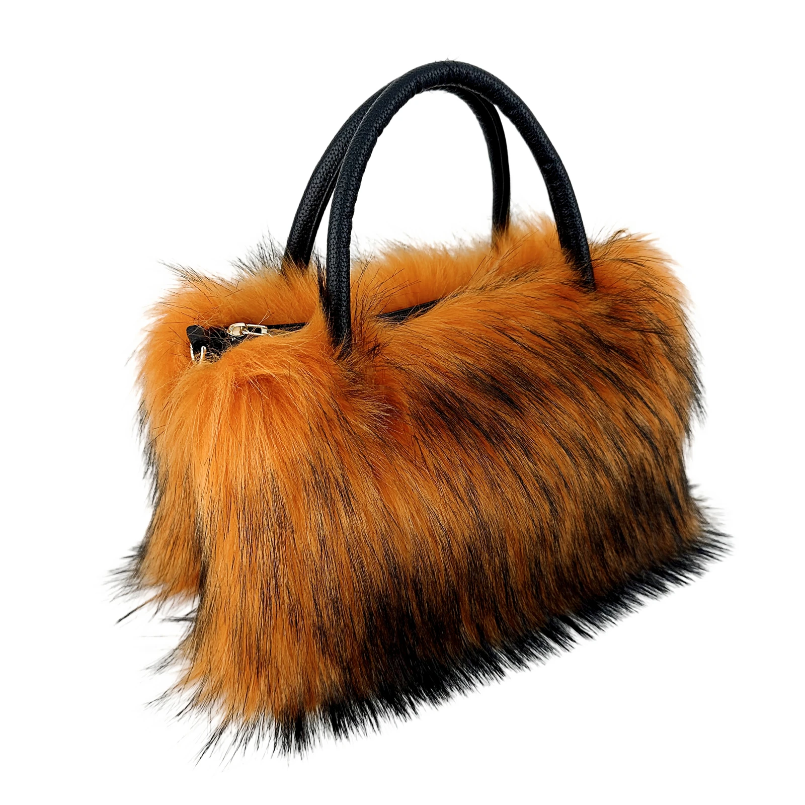 Women\'s Fur Large Capacity Commuter Bag Stereotyped Fashionable Crossbody Shoulder Handbag